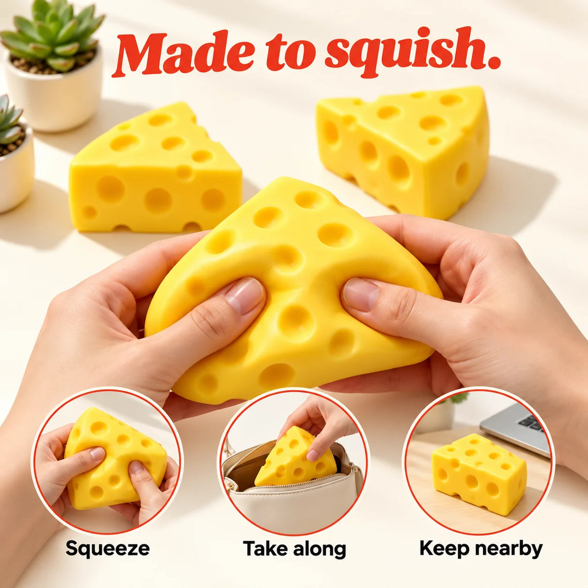 Cheezmi™ CheeseMelt Cheese Squishy Toy