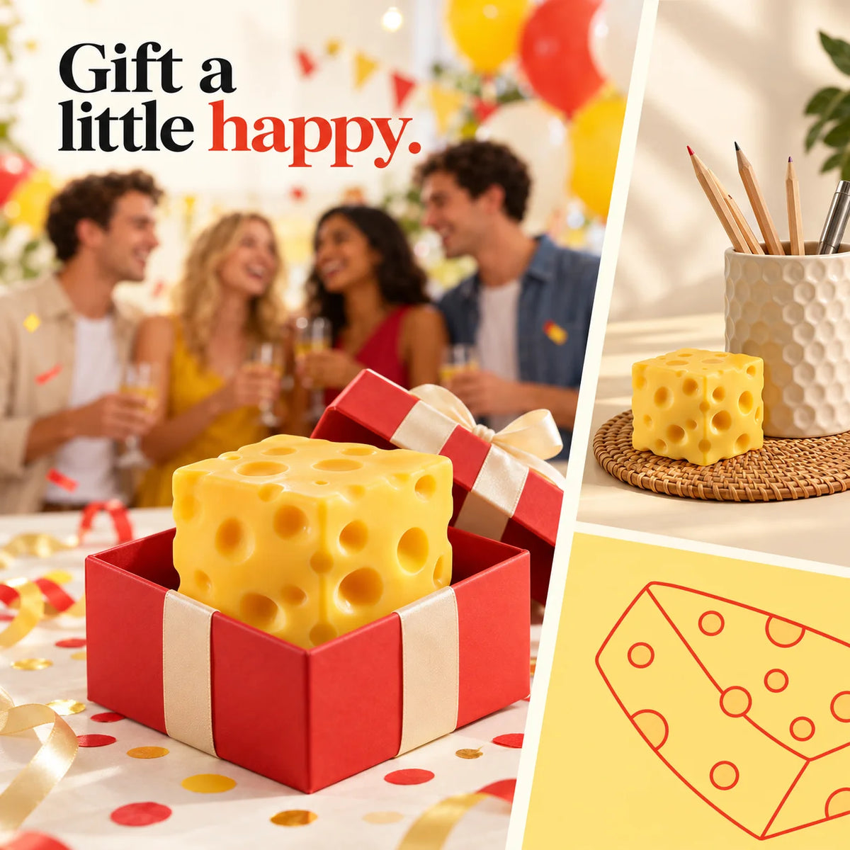 Cheezmi™ CheeseMelt Cheese Squishy Toy