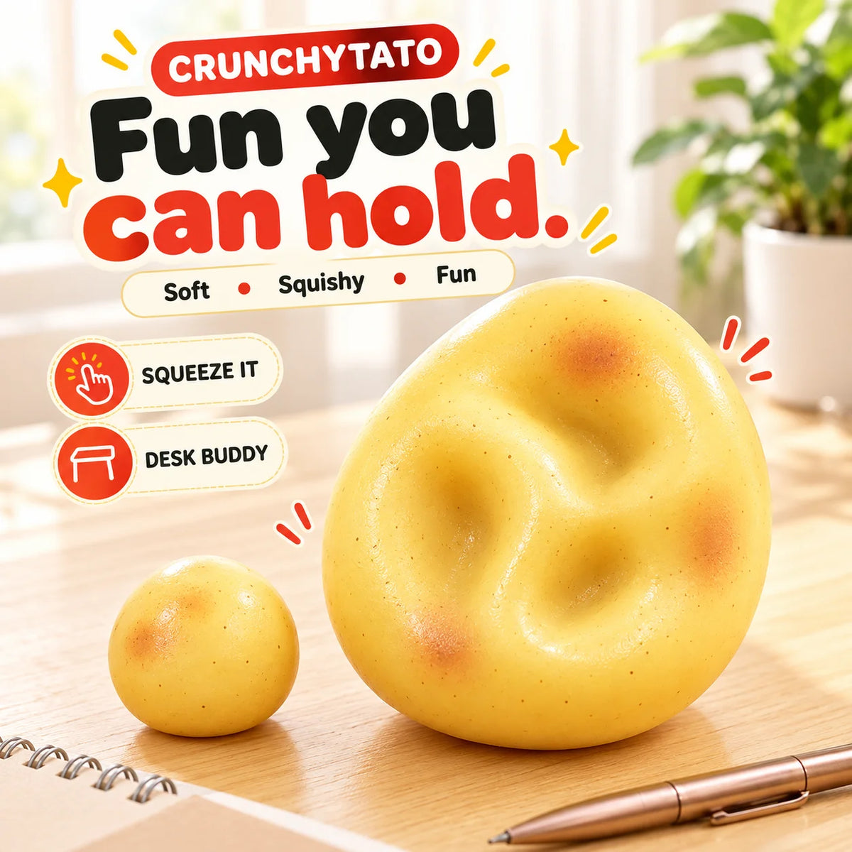 Cheezmi™ CrunchyTato Potato Squishy Toy