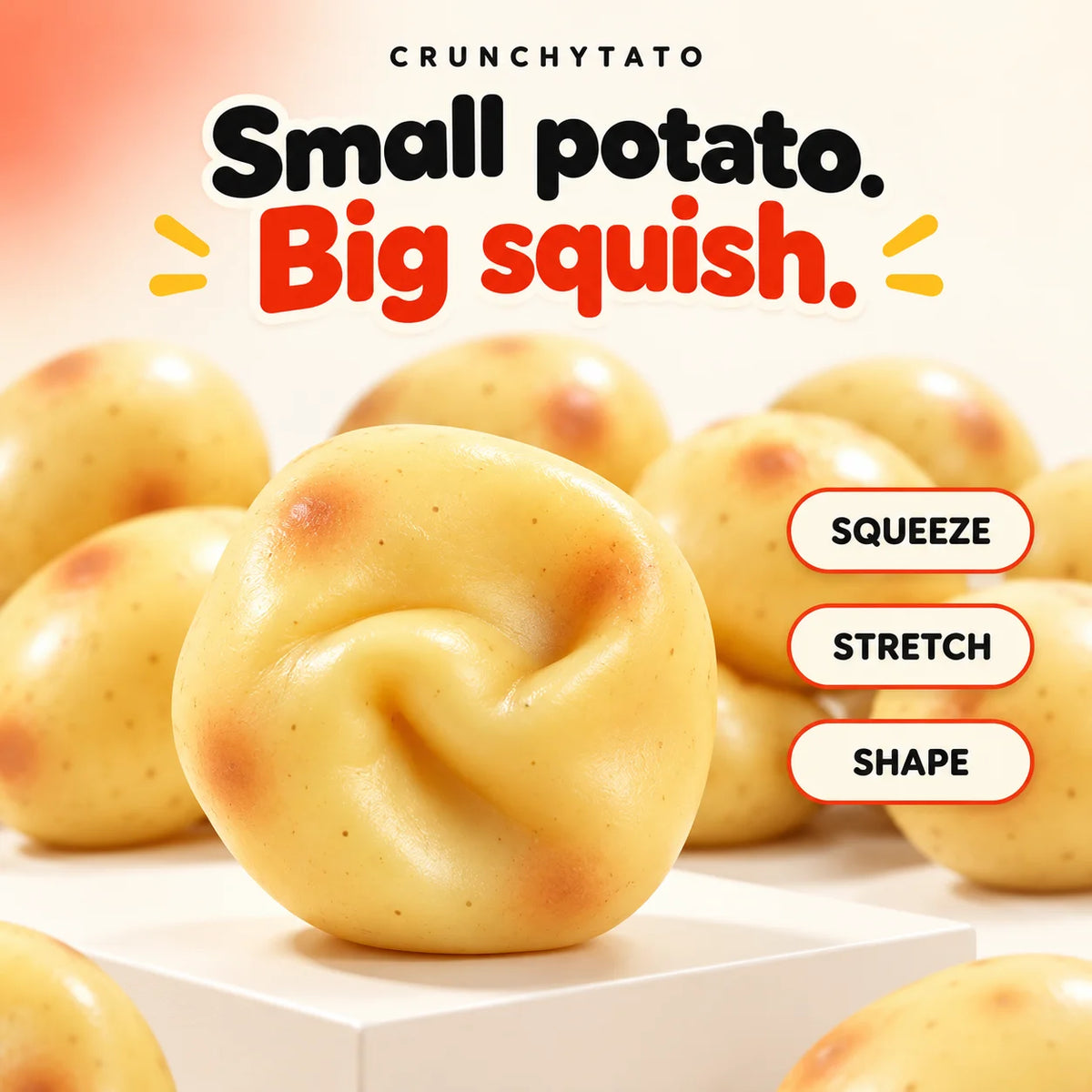 Cheezmi™ CrunchyTato Potato Squishy Toy