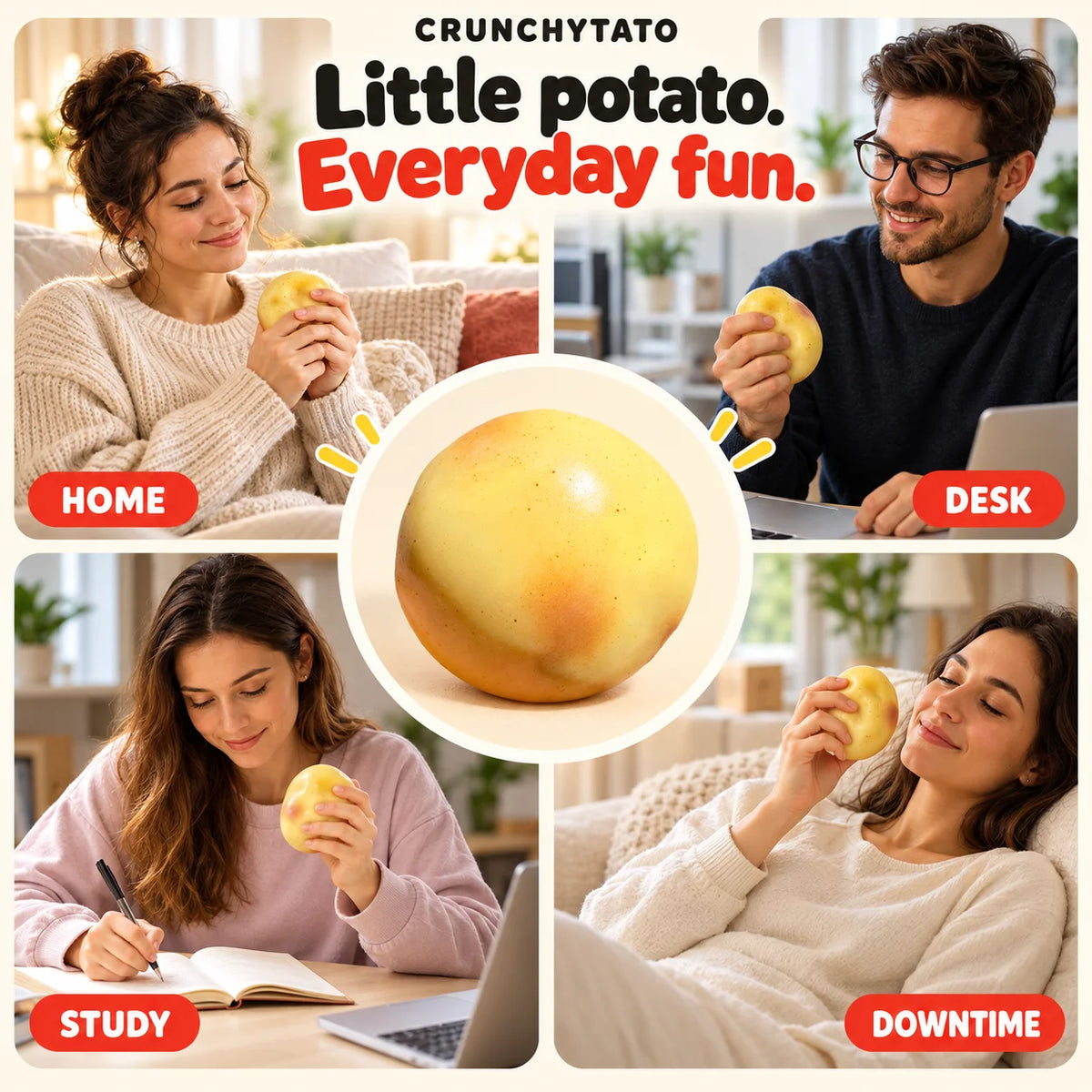 Cheezmi™ CrunchyTato Potato Squishy Toy