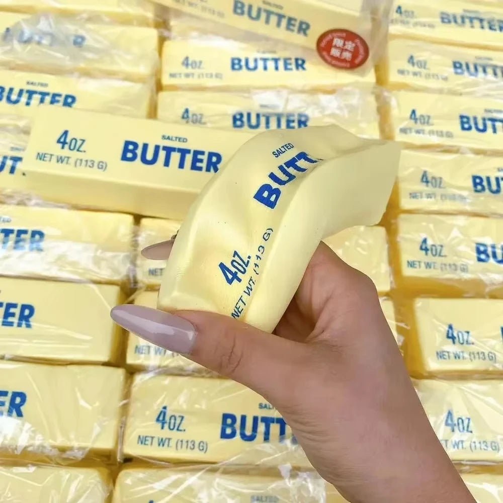 Cheezmi™ ButterMelt Butter Stick Squishy Toy – Stretchy Sensory Fidget Toy for Stress Relief