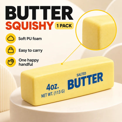 Cheezmi™ ButterMelt Butter Stick Squishy Toy – Stretchy Sensory Fidget Toy for Stress Relief