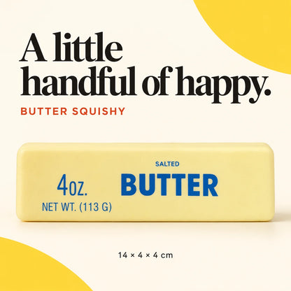 Cheezmi™ ButterMelt Butter Stick Squishy Toy – Stretchy Sensory Fidget Toy for Stress Relief
