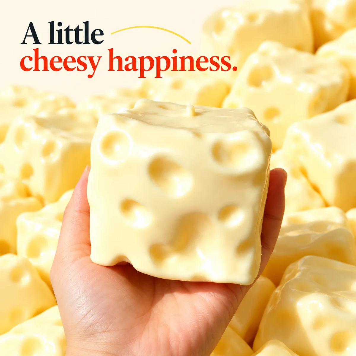 Cheezmi™ CheeseStretch Jumbo Cheese Squishy Toy – Super Stretchy Slow Rebound Sensory Fidget Toy