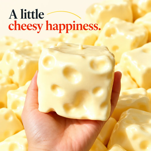 Cheezmi™ CheeseStretch Jumbo Cheese Squishy Toy – Super Stretchy Slow Rebound Sensory Fidget Toy