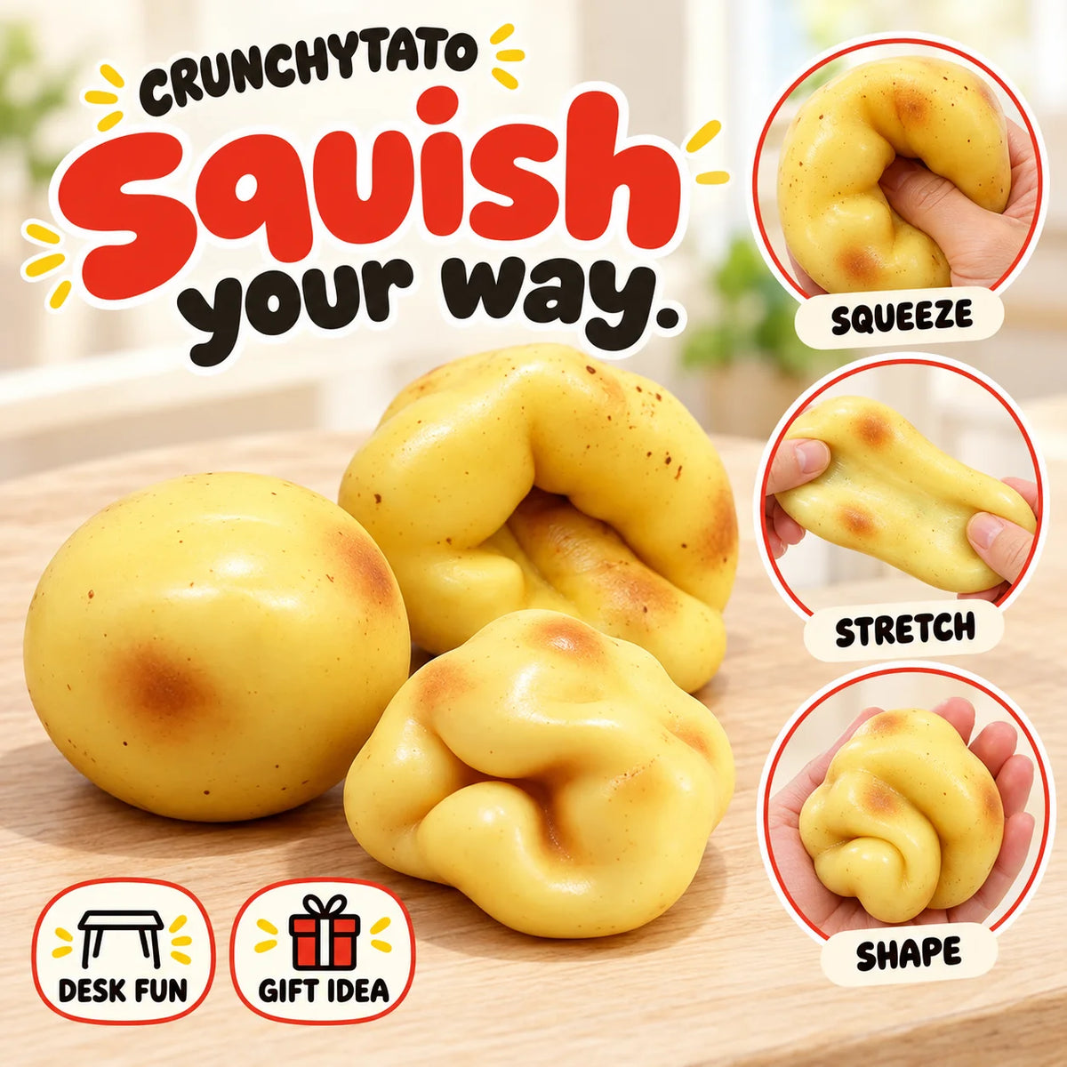 Cheezmi™ CrunchyTato Potato Squishy Toy