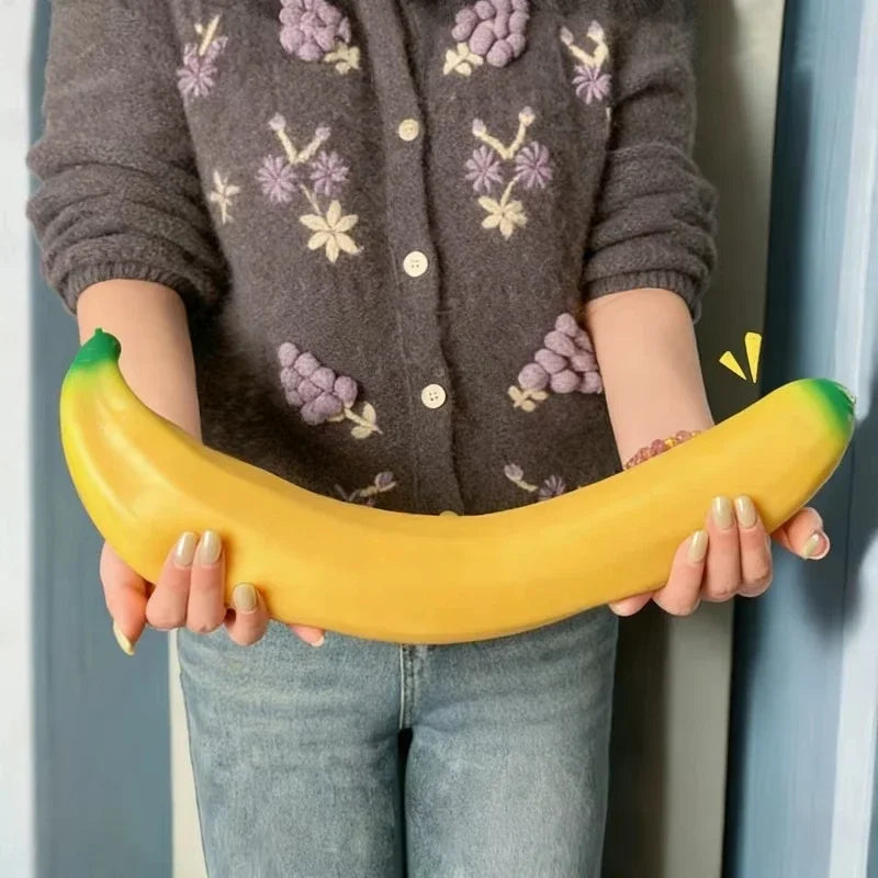 Cheezmi™ BananaMelt Giant Banana Squishy Toy – Slow Rising Sensory Fidget Toy for Stress Relief