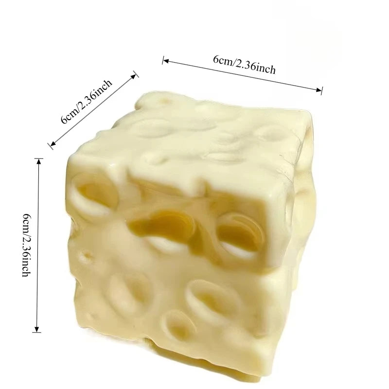 Cheezmi™ CheeseStretch Jumbo Cheese Squishy Toy – Super Stretchy Slow Rebound Sensory Fidget Toy