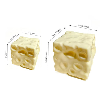 Cheezmi™ CheeseStretch Jumbo Cheese Squishy Toy – Super Stretchy Slow Rebound Sensory Fidget Toy